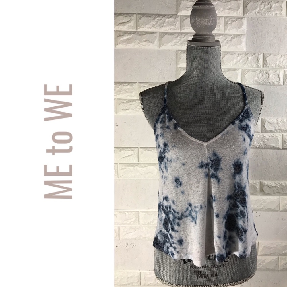 ME to WE
Blue & White tie dye tank